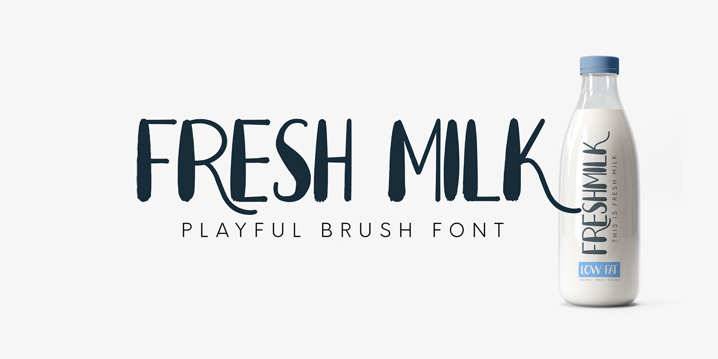 Example font Fresh Milk #1